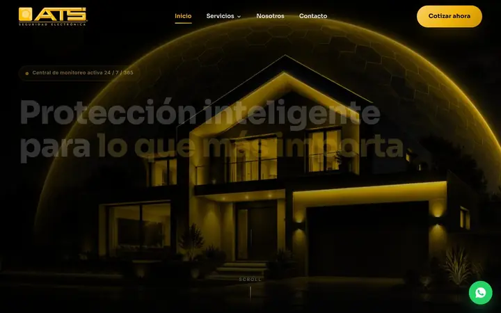 Sitio web de ATS Seguridad