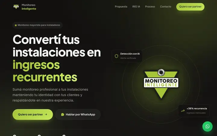 Sitio web de Monitoreo Inteligente