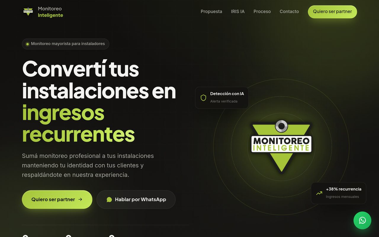 Sitio web de Monitoreo Inteligente